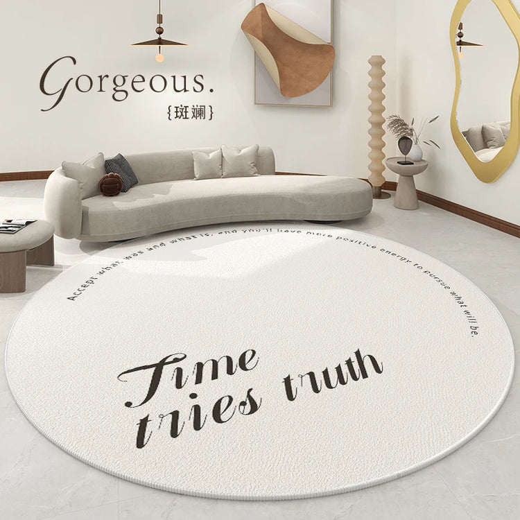 Splash ink living room decoration Round carpet large area lounge anti-slip mat luxury Nordic rugs for bedroom washable study rug