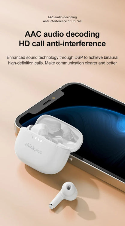 Original Lenovo Lp3 Pro TWS Earphones Wireless Bluetooth 5.3 Earbuds HIFI Sound Noise Reduction HD Call Low Latency Headphones