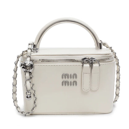 Women Square Handbags 2025 Spring Fashion Chains Crossbody Bags Soft PU Shoulder Bag Ladies Elegant Chic Mini Mobile Phone Bags