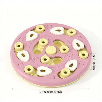 Multi Layer Sliding Pet Puzzle Slow Feeder Tray Snuffle Treat Maze Toy Anti Choke Prevent Bloating Relieve Boredom for Dogs Cats