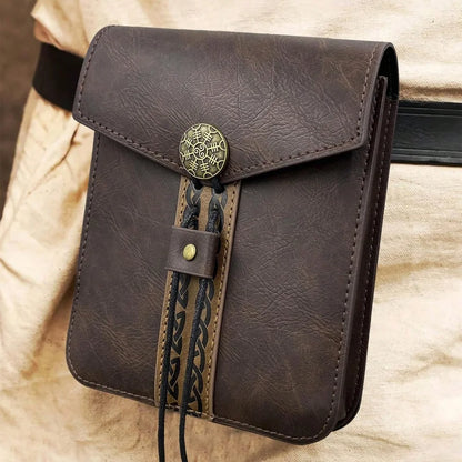 Medieval Nordic Viking Style Outdoor Bag Retro Cosplay Accessory Ideal for Daily Storage