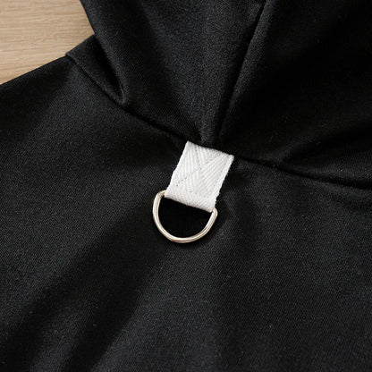 Autumn and Spring Pet Clothes Cute Little Medium Dog Hoodie Clothes Fashion Soft Casual Comfortable Black Cool Apparel Pets Fall
