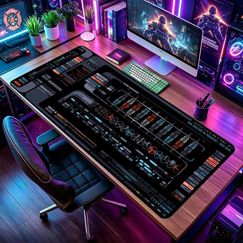 Aerospace components Mouse Pad Large Computer Office Game Table Mat Rubber Anti-slip Stitched Keyboard Mats 90x40 XXL Desk Pads