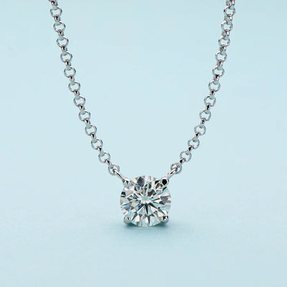 S925 Sterling Silver Moissanite  Clover Necklace GRA Certified s925 Sterling Silver 18k Plated Necklaces for Women Dainty Gift