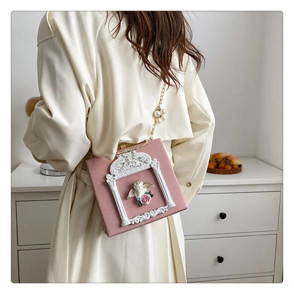 Luxury Angel Female Handbags Fashion Pearl Women Bag Cross Body Brand Leather Women Shoulder Bag Ladies Hand Bags