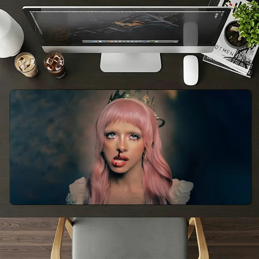 Singer Melanie Martinez Hades Mouse Pad Large Non-Slip Waterproof Mat Stitched Edge Keyboard Pad for Gaming Daily Office
