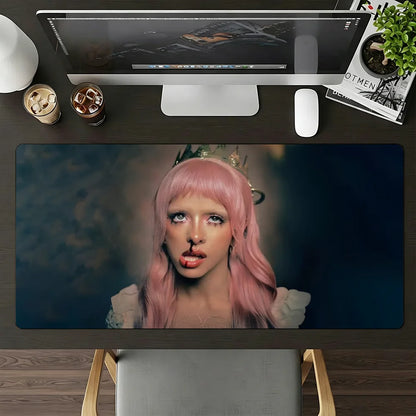 Singer Melanie Martinez Hades Mouse Pad Large Non-Slip Waterproof Mat Stitched Edge Keyboard Pad for Gaming Daily Office