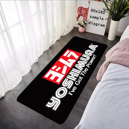 Suzuki Yoshimura Motorsports Carpet Garage Mat Racing Cool Motorcycle Display Electric Vehicle Mats Entrance Doormat Bedroom Rug