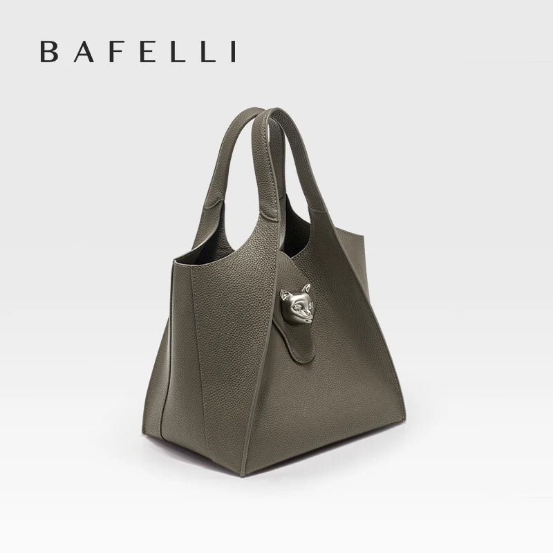 BAFELLI 2026 WOMEN'S HANDBAG TOTE TRAVEL BAGS GENUINE LEATHER CASUAL FASHION LUXURY BRAND UNISEX PURSE BUSINESS STYLISH DESIGNER