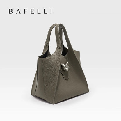 BAFELLI 2026 WOMEN'S HANDBAG TOTE TRAVEL BAGS GENUINE LEATHER CASUAL FASHION LUXURY BRAND UNISEX PURSE BUSINESS STYLISH DESIGNER