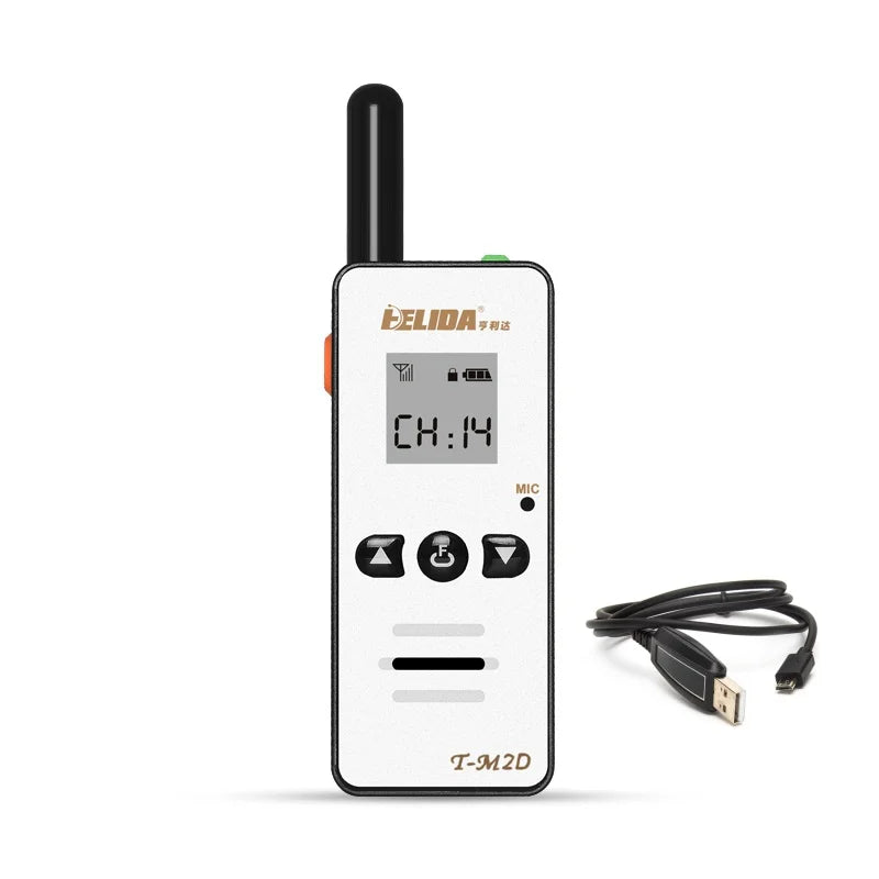 Super Mini  Two Way Radio T-M2D Mini Walkie Talkie, 128 Channels, 400-520MHz,