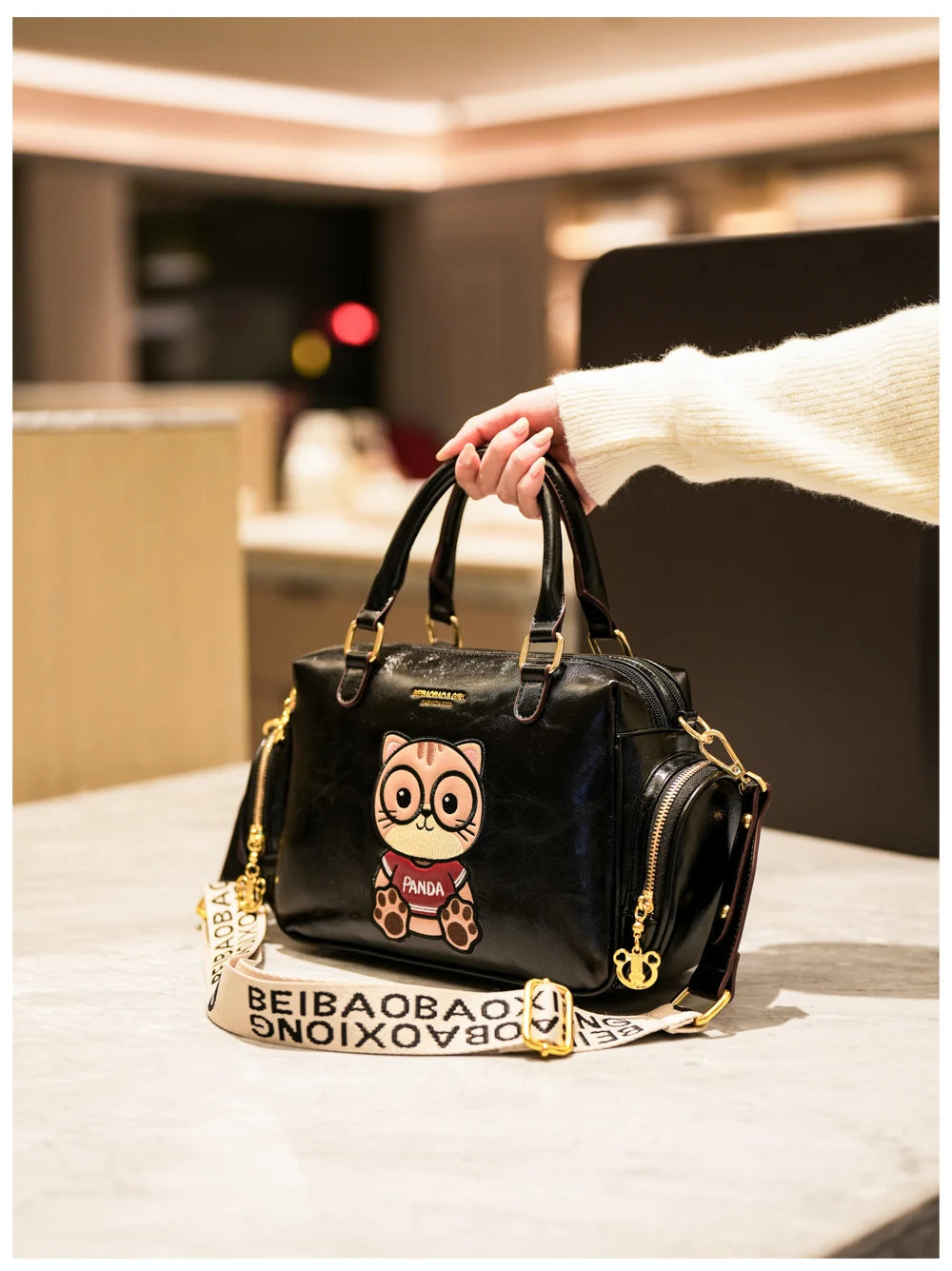 Fashion Luxury Brand Ladies Shoulder Bag Cartoon Bear Women's Crossbody Bag High Quality Tote Bag Waterproof Women's Hanbags