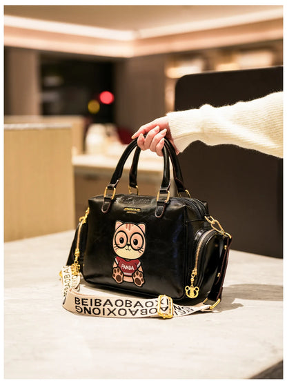 Fashion Luxury Brand Ladies Shoulder Bag Cartoon Bear Women's Crossbody Bag High Quality Tote Bag Waterproof Women's Hanbags