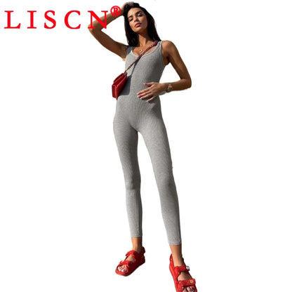 10 Wholesale Rompers Women Sleeveless Halter Lace Up Backless Jumpsuits Sexy Foot-pressing Y2k Fashion Clothing K17113
