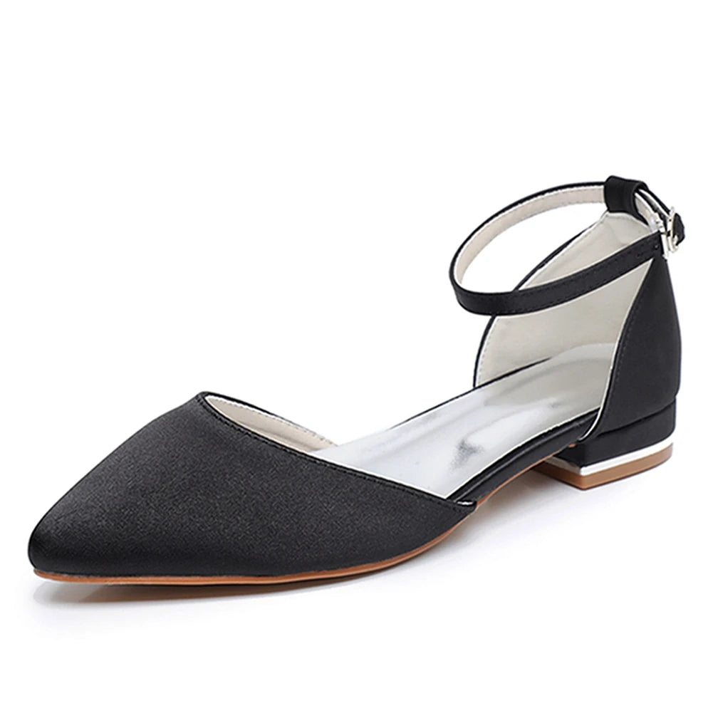 Crystal Queen Women Sandals Ladies Sexy Shoes Female Flats Point Toe Summer Shoes Casual Party Dress Flat
