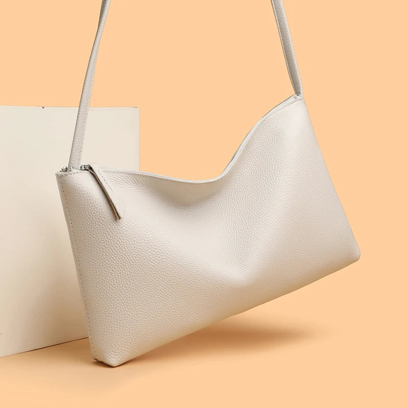 100% Genuine Leather Shoulder Crossbody Bag For Women Sac 2025 High Quality Cow Leather Ladies Handbag Luxury Female Tote Bags