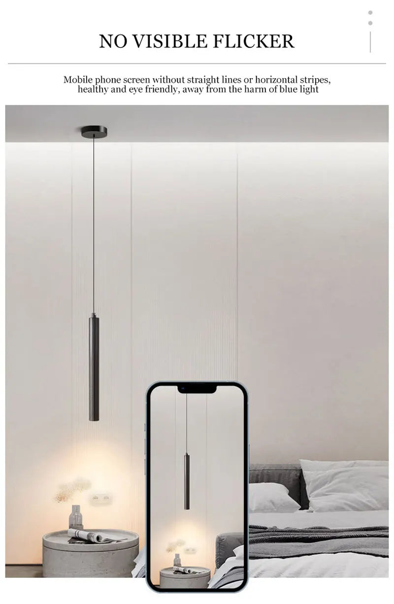 Nordic LED Cord Pendant Lighting for Kitchen Bedside Adjustable Line Suspended Hanging Lamps Chandelier Lights for Restaurant