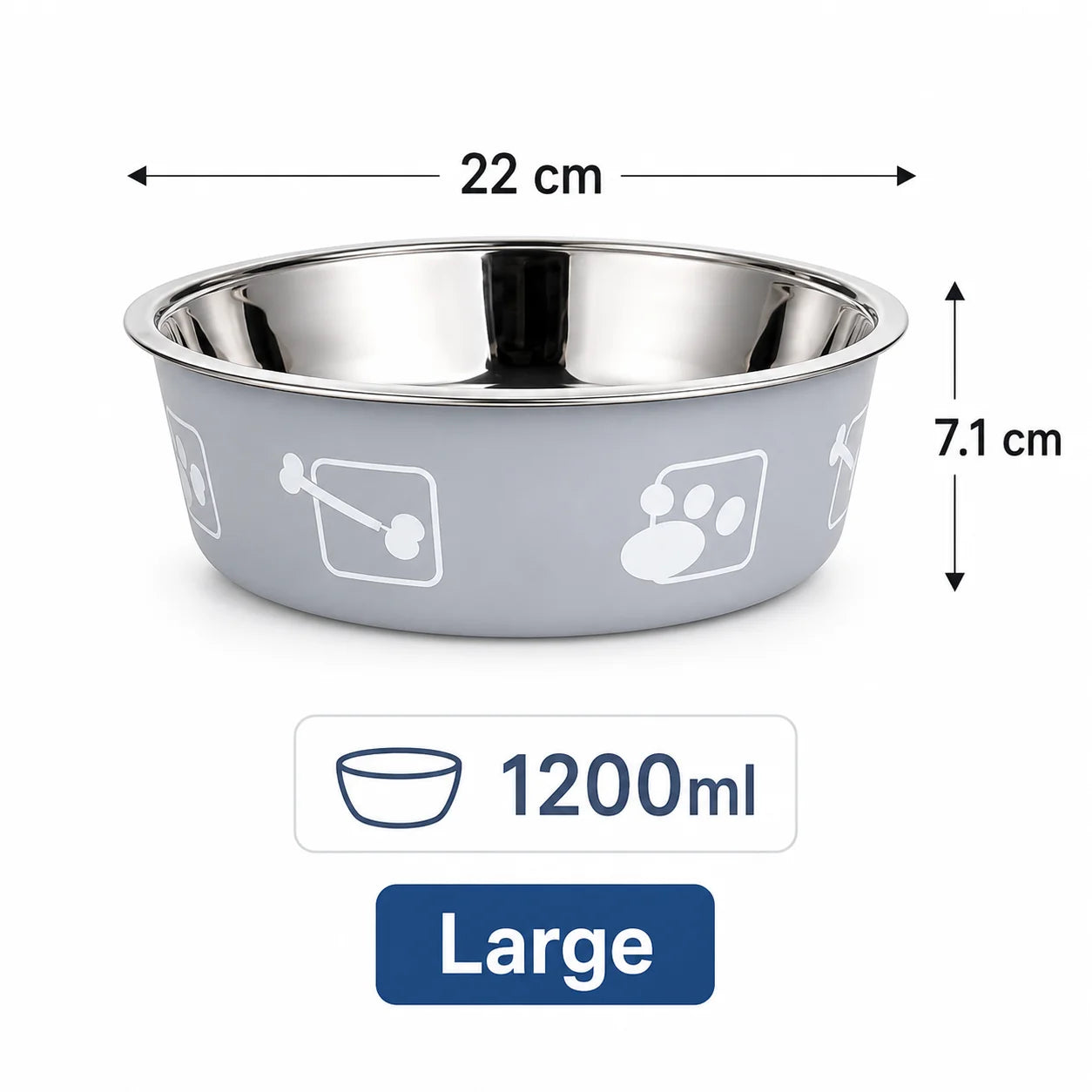 Stainless Steel Pet Bowl Thickened Anti Slip Dog Food Bowl Anti Knock Over Water Basin Pet Feeder for Cats Dogs