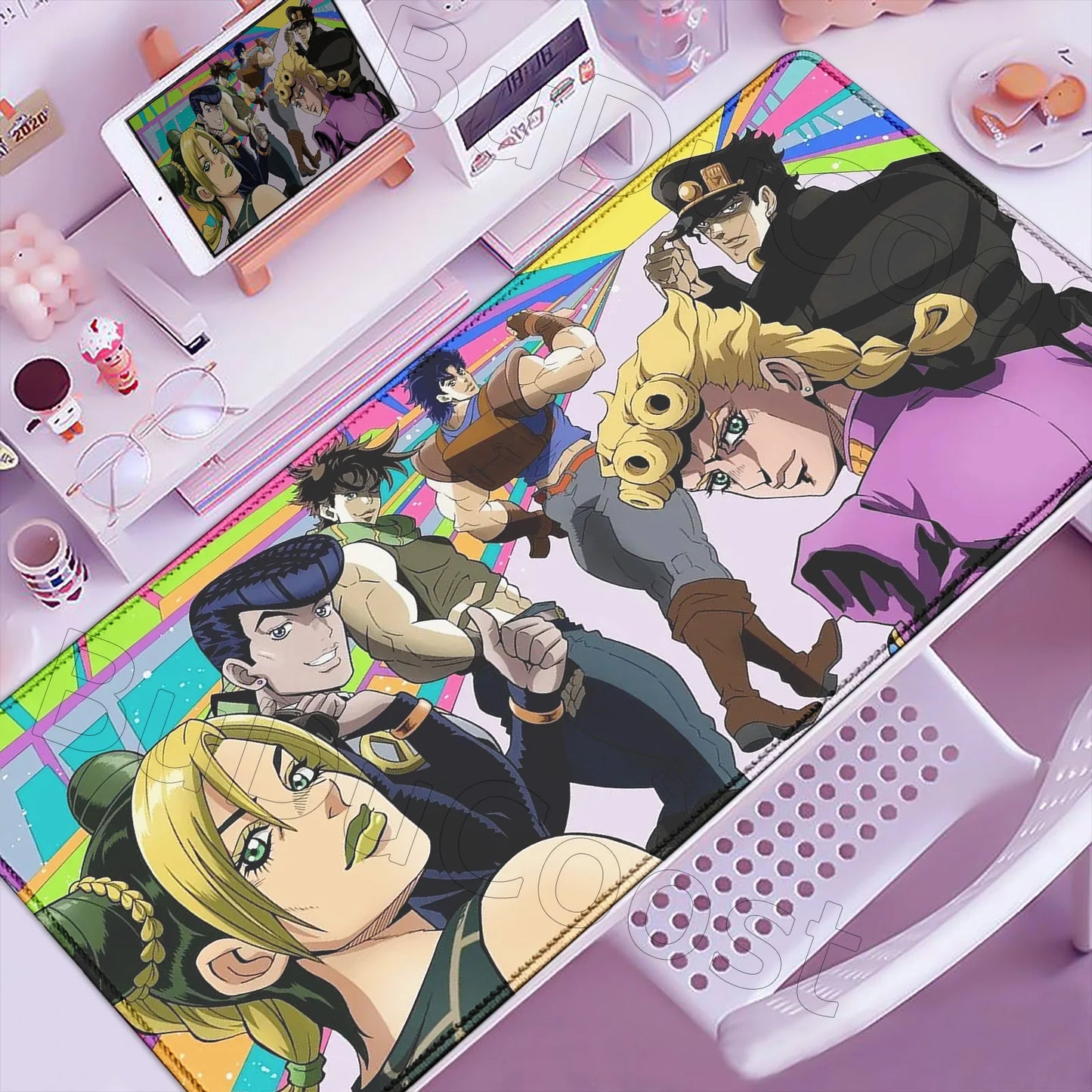 HD J-Jojo B-Bizarre A-Adventure Mouse Pad Gaming 900×400mm Mousepad Xxl Mouse Mat Offices Accessories Keyboard Pad Computer Desk