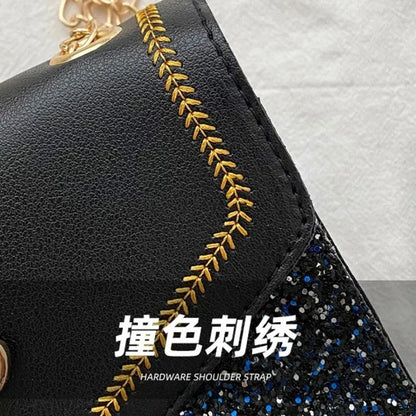 Fashion Women Shoulder Bag Deer Head Decoration Messenger Bags PU Leather Button Underarm Luxury Chain Lady Small Square Handbag