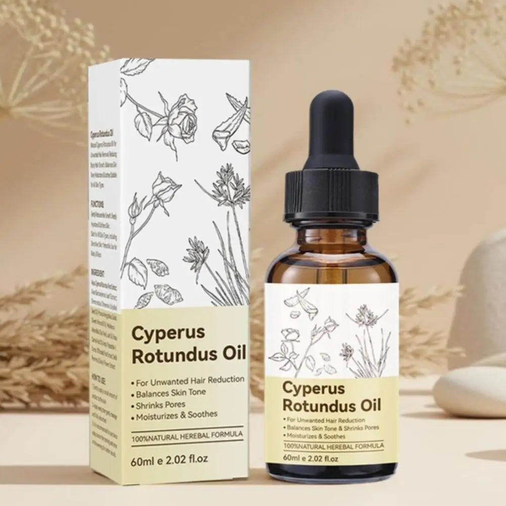 Natural Cyperus Rotundus Essential Oil Pure Plant Hair Removal Care Oil Smooth Skin Soothing Relax Body Massage Aromatherapy