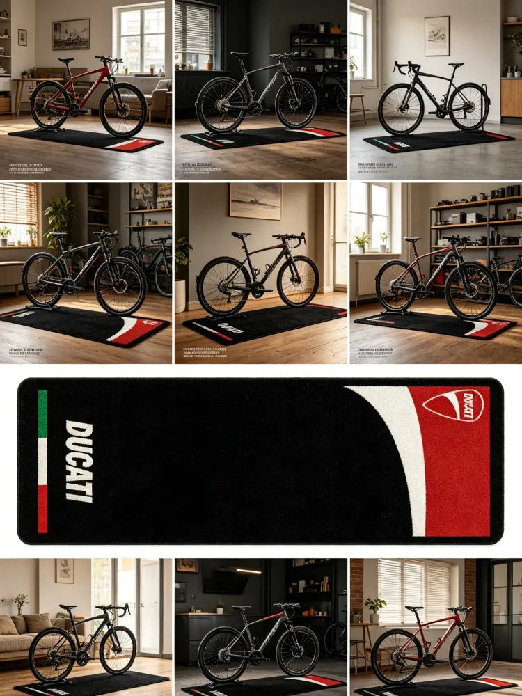New Arrival Ducati Logo Motorcycle Floor Mat Non-Slip Garage Carpet for Bike