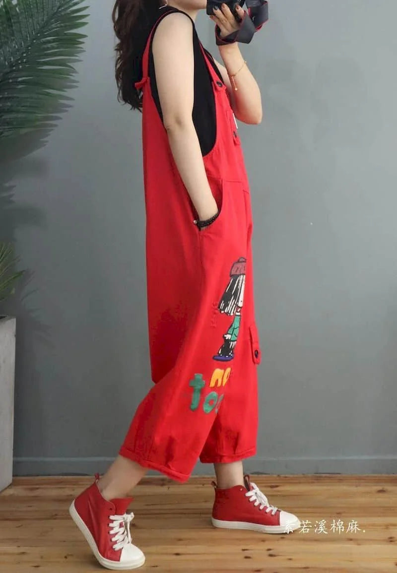 Denim Jumpsuits Women Straight Pants One Piece Outfit Women Rompes Loose Korean Style Casual Vintage Playsuits Women Clothing