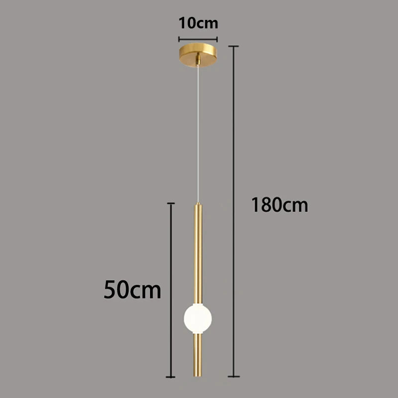 1pc Modern Home Decor LED Lights Bedroom Lamp Bedside Pendant Light Lamps LED Chandeliers Hanging Light Indoor Lighting