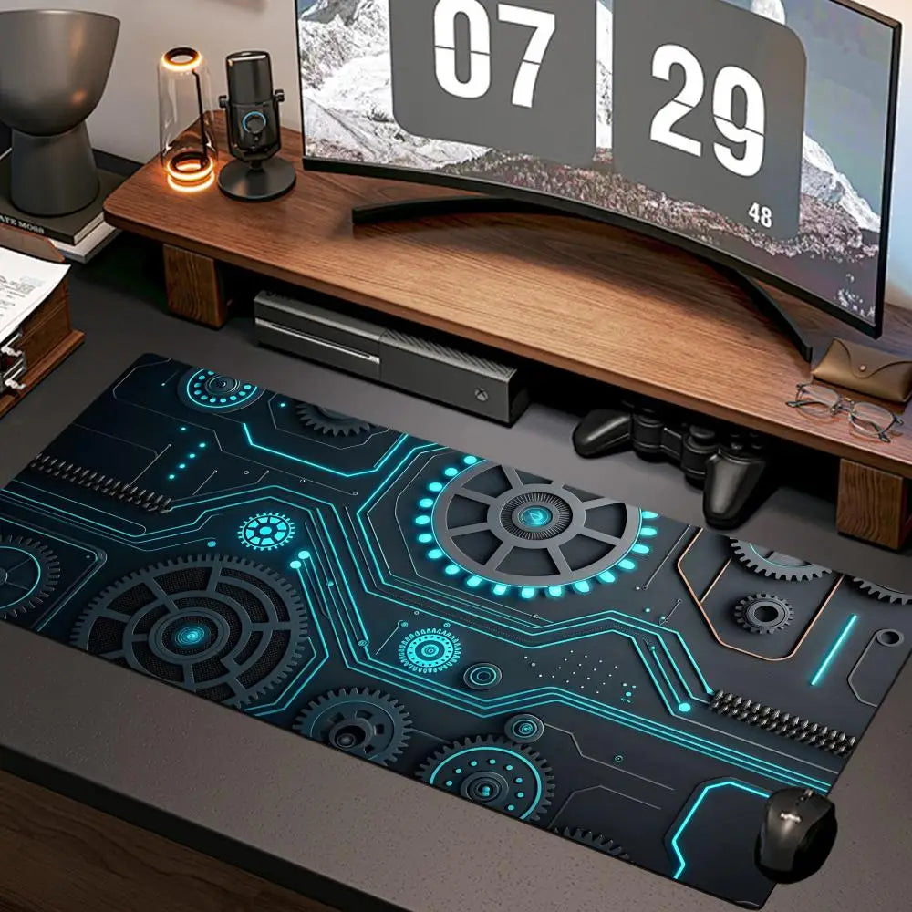 electronic panel Mouse Pad New Computer Home Mousepad XXL Desk Mats Natural Rubber Office Anti Slip Gaming Accessories pad