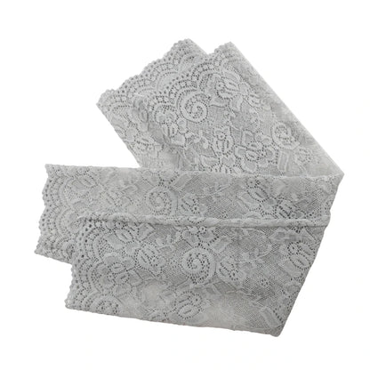 Women Summer Ice Silk Lace Arm Sleeve Elastic Sleeve Driving Gloves Black White Long Fingerless Mittens Sunscreen Gloves