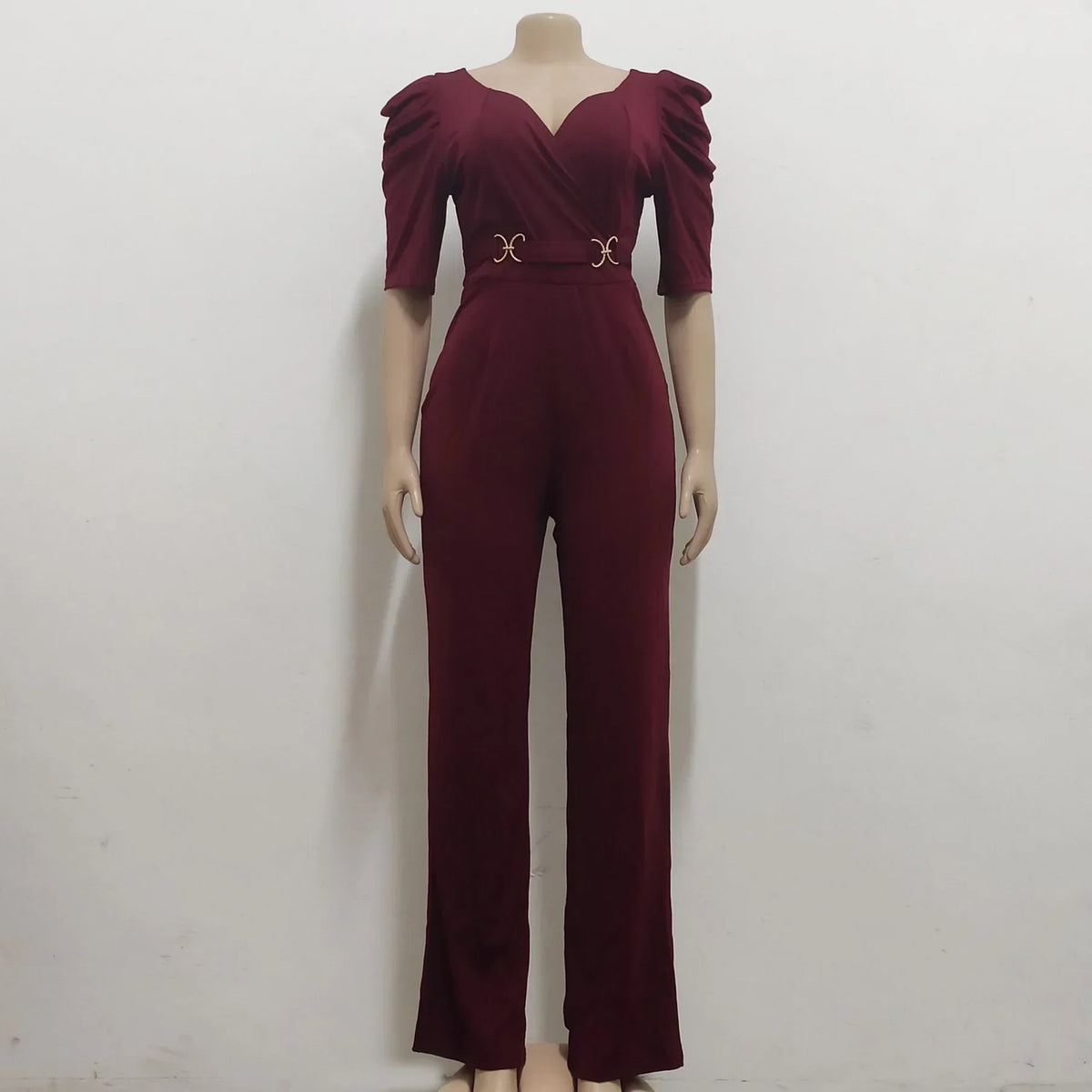 Yellow Rompers for Women XXL Fashion V Collar Short Sleeve Rompers Women Jumpsuits 2023 Club Lace Up High Waist Elegant Jumpsuit