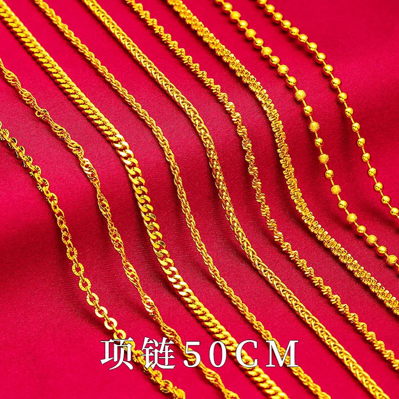 Twist Boss Chain Women's 24K Gold AU999 - Highly versatile twisted gold boss chain, fits all wrist sizes and shapes perfectly