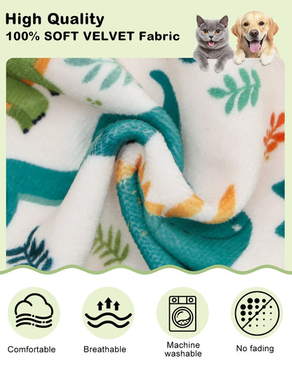 CuteBone Dinosaur Costume Dog Pajamas Stretchy Spandex Crystal Velvet Sleepwear Coat for Small Dogs Soft Warm Pet Outfit Clothes