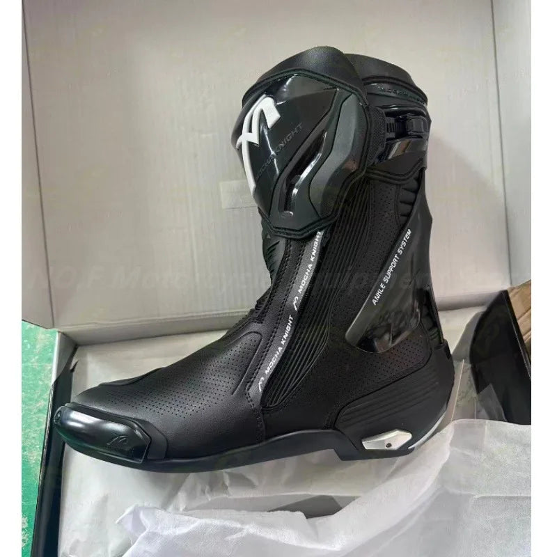 Men's Summer Breathable Racing Boots MOCHA SH109 Motorcycle Boots Breathable Women's Off-road Racing CE Certified Riding Boots