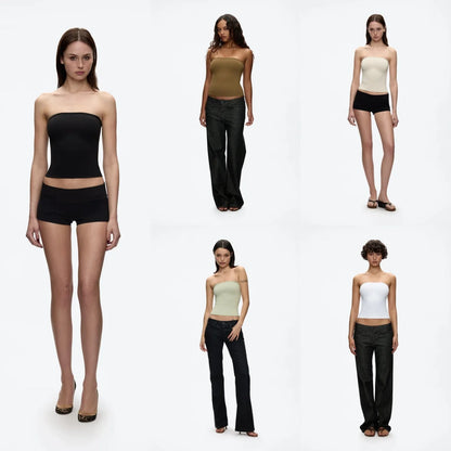 Womens Wide Shoulder Strap Tank Top Racerback Sports Vest High Stretch Slim Fit Basic Camisole Multi Color Casual Workout Wear