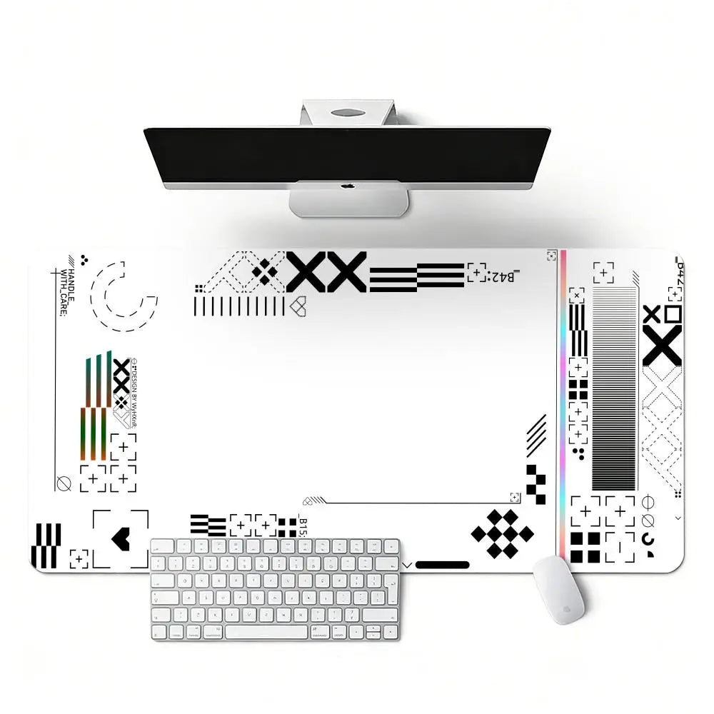 Geometry Pattern Mouse Pad Large Computer Office Table Mats Rubber Anti-slip Gaming Keyboard Mousepads Long Desk Pads 1000x500mm