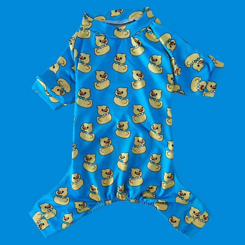 Warm Winter Pajamas Jumpsuit for Dogs - Four Legs Winter Onesie for Medium to Large Dogs Puppy Comfortable Dog Clothes