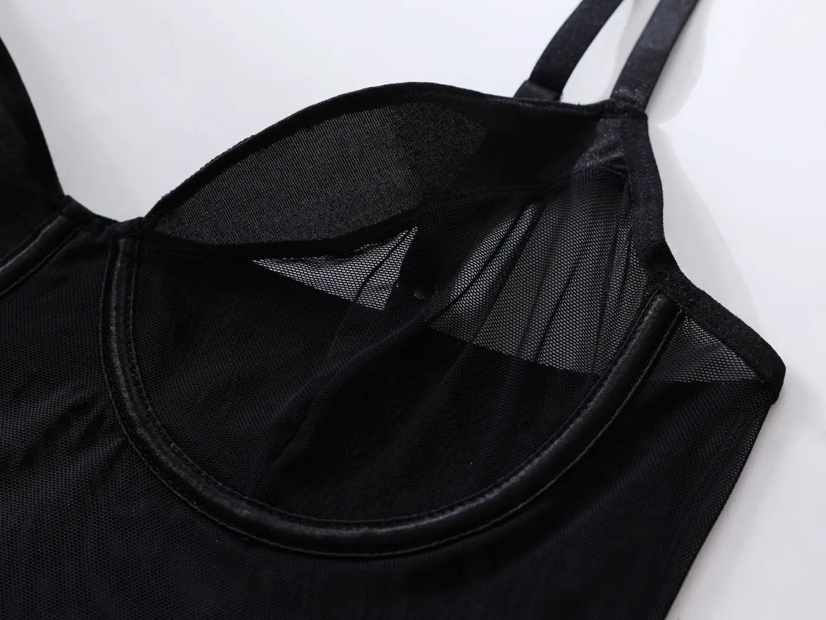 Sexy Jumpsuit With Lace Transparent Mesh Gloves Women Rompers Clothing Body Suits Lace Transparent Sweet Fashion Sexy Korean 5OW