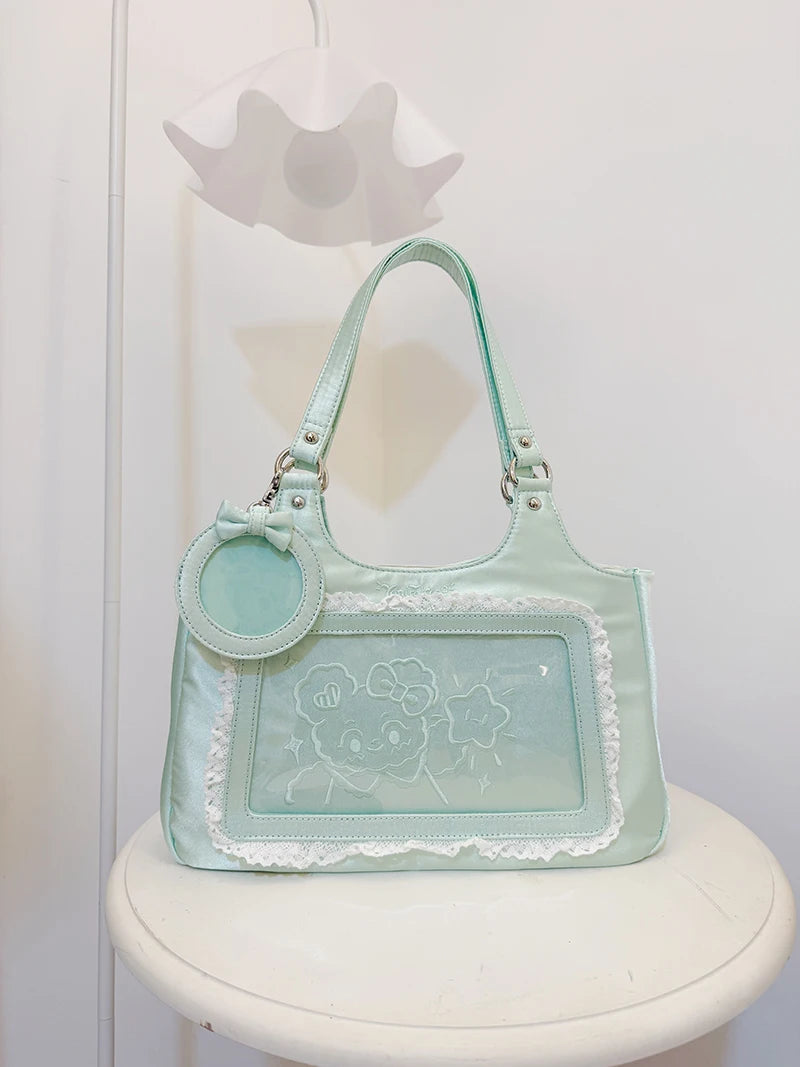 Original Corduroy Satin Lace Ribbon Daily Shoulder Bags Women's Bag Handbags for Women Cute Tote Bags for Women