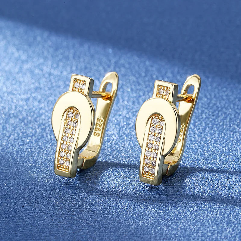 925 Silver Needle Princess Crystal Square Zircon Drop Earrings for Women Trendy Simplicity Jewelry Girl Sweet Gifts New