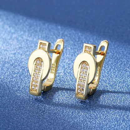 925 Silver Needle Princess Crystal Square Zircon Drop Earrings for Women Trendy Simplicity Jewelry Girl Sweet Gifts New