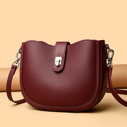 Luxury Genuine Leather Tote Bag Women Real Cow Leather Handbag Fashion Ladies Shoulder Crossbody Bags 2025 New Female Sac A Main