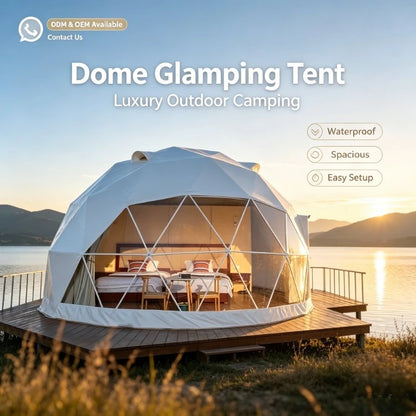 Large Geodesic Dome Tent Luxury Glamping Hotel Resort Tent Safari Accommodation Tent High Quality Factory Direct Supply