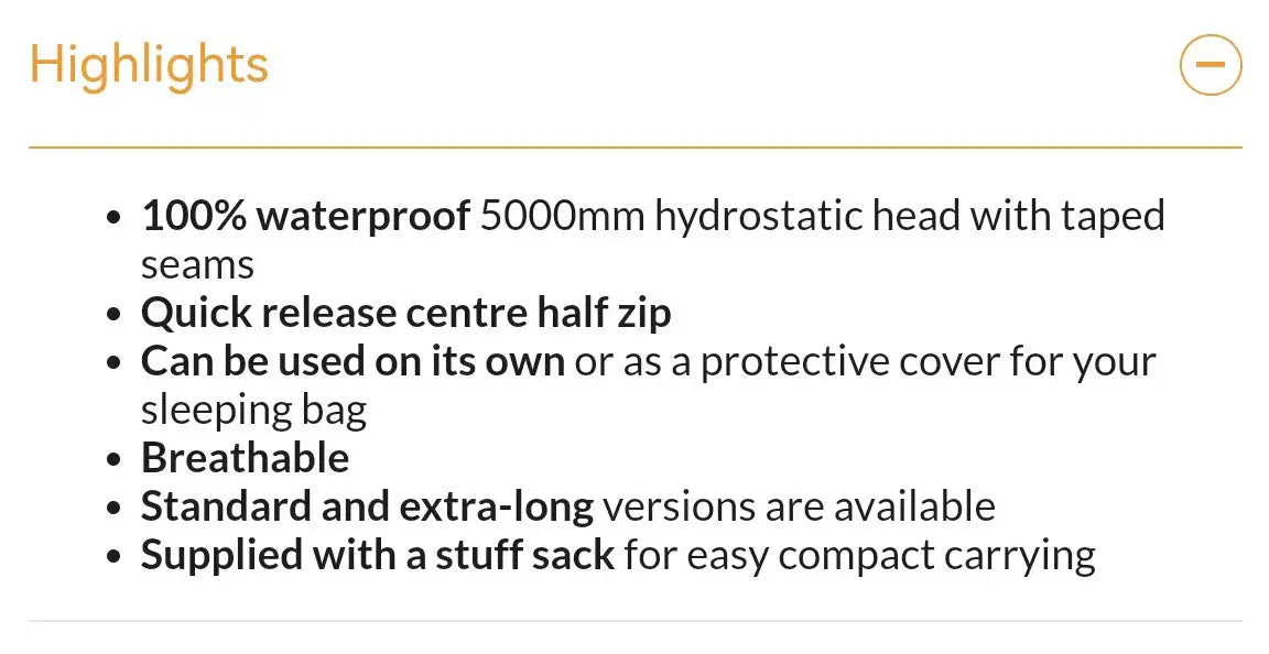 Sngpak Bivvy Bag Waterproof Sleeping Bag Outer Shell, Lightweight Tyvek Bivy Sack, OEM Alternative-Same Quality As The Original
