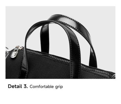 LEE Mini Classics Black Ladies Handbag Shoulder Bag Women Oxford Leather Strap Casual Small Travel Crossbody Bag Phone Pack