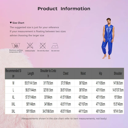 Adult Waterproof Adaptive Jumpsuit Leak-proof Diaper Cover Sleeveless Leg Opening Rompers for Elderly Bedridden Special Needs