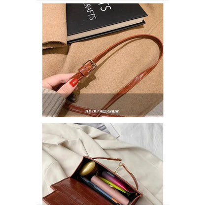 Black Super Hot Stylish Small Bag for Women - 2025 New Autumn/Winter High-End Luxury Minimalist Crossbody Square Bag
