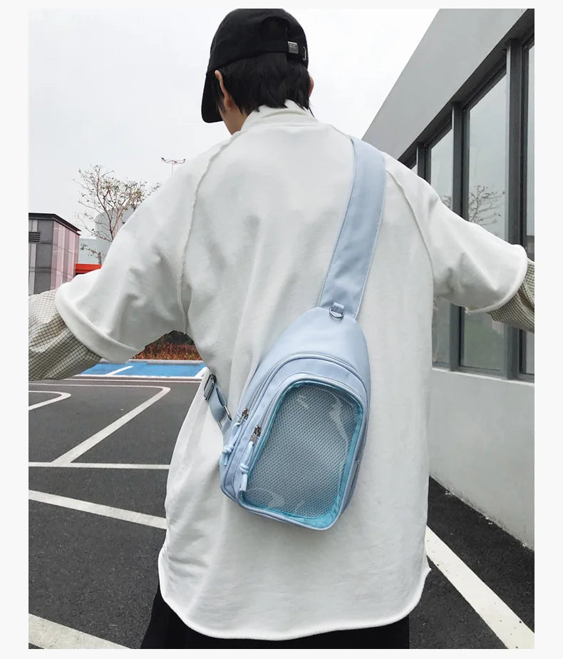 Kawaii Japanese Itabag Girls Soft Nylon Backpack Crossbody Bags 10CM Doll Women With Display Plate Cross Body Sling Pouch 2025