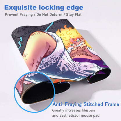 Anime Gamer Keyboard MouseMats One P-Piece Gaming Mouse Pad XXL Speed Rubber Cartoon Big Computer Desk Mat PC E-Sports Mousepad