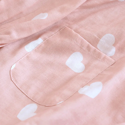 Pure cotton gauze Thin Japanese kimono Nursing pajamas Pregnant women's home clothing